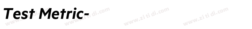 Test Metric字体转换 Test Metric字体转换